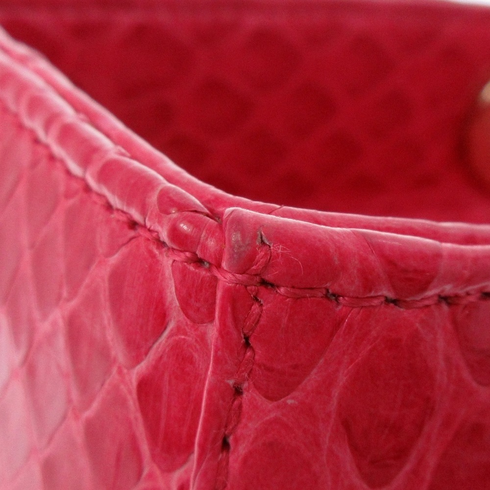 Dior Large Pink Python Handbag  Lady - Picture 14 of 15